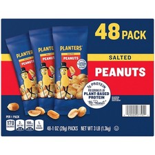 Planters Salted Peanuts 48 1-ounce packs