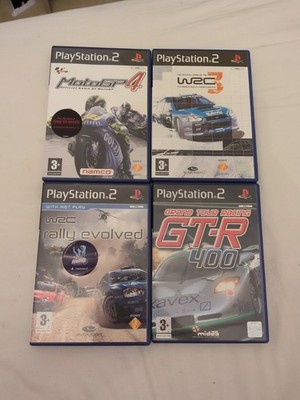 4x Renn-/Rallyespiele - WRC, Moto Gp, GTR 400 (Sony PlayStation 2, PS2) Bundle 