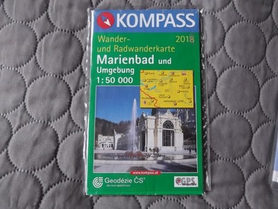 Kompass Wander- und Radwanderkarte Marienbad und Umgebung
