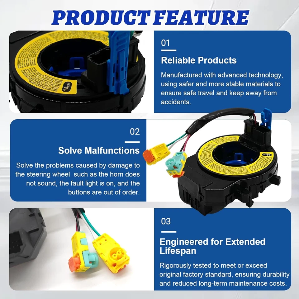 Resorte de reloj compatible con: Hyundai Elantra 2011-2013 Sonata 2009-2014 Foto 4 de 4