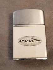 Apache Int'l Oil Gas Petroleum APA 1970's VTG WARCO Lighter ADVERTISING Japan