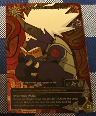 Naruto CCG TCG Kakashi Hatake [Ingenious Tactic] Foil Promo Card Near Mint