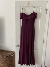 BHLDN Maroon Off The Shoulder Dress Size 10