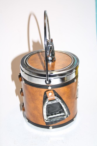 Horse themed vintage ice bucket with lid - VGC. - Picture 4 of 5