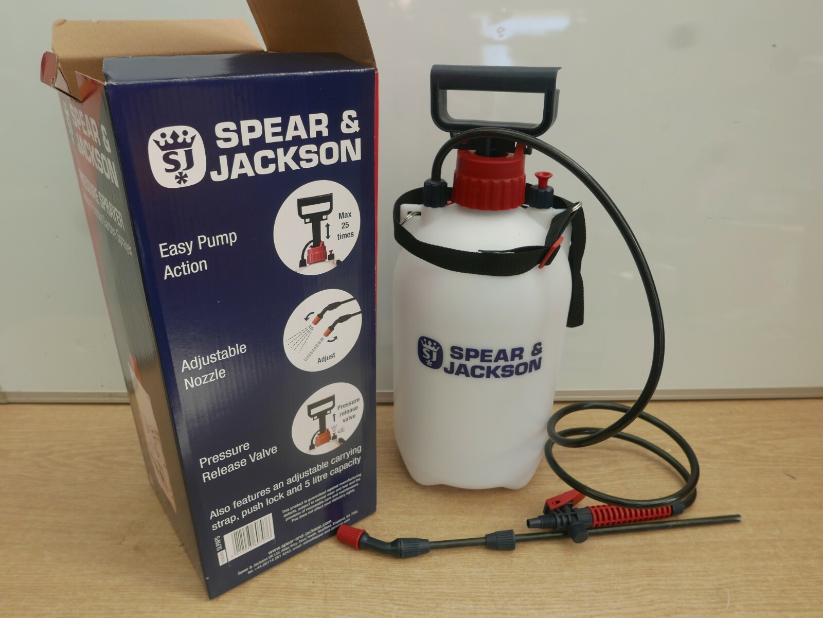 SPEAR & JACKSON 5LTR STANDARD PRESSURE GARDEN SPRAYER  5LPAPS