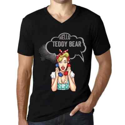 Herren Grafik T-Shirt Hallo Teddybär   Hello Teddy Bear   Öko-Verantwortlich