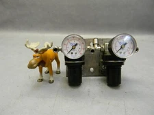 SMC NAR2000-N02 Pneumatic Pressure Regulator w/Gages 0-160 Psi Dual Mount 