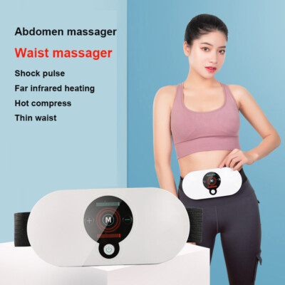 Abdomen/Waist Massage Belt EMS Shock Pulse Infrared Heating to Thin Belly/Waist 