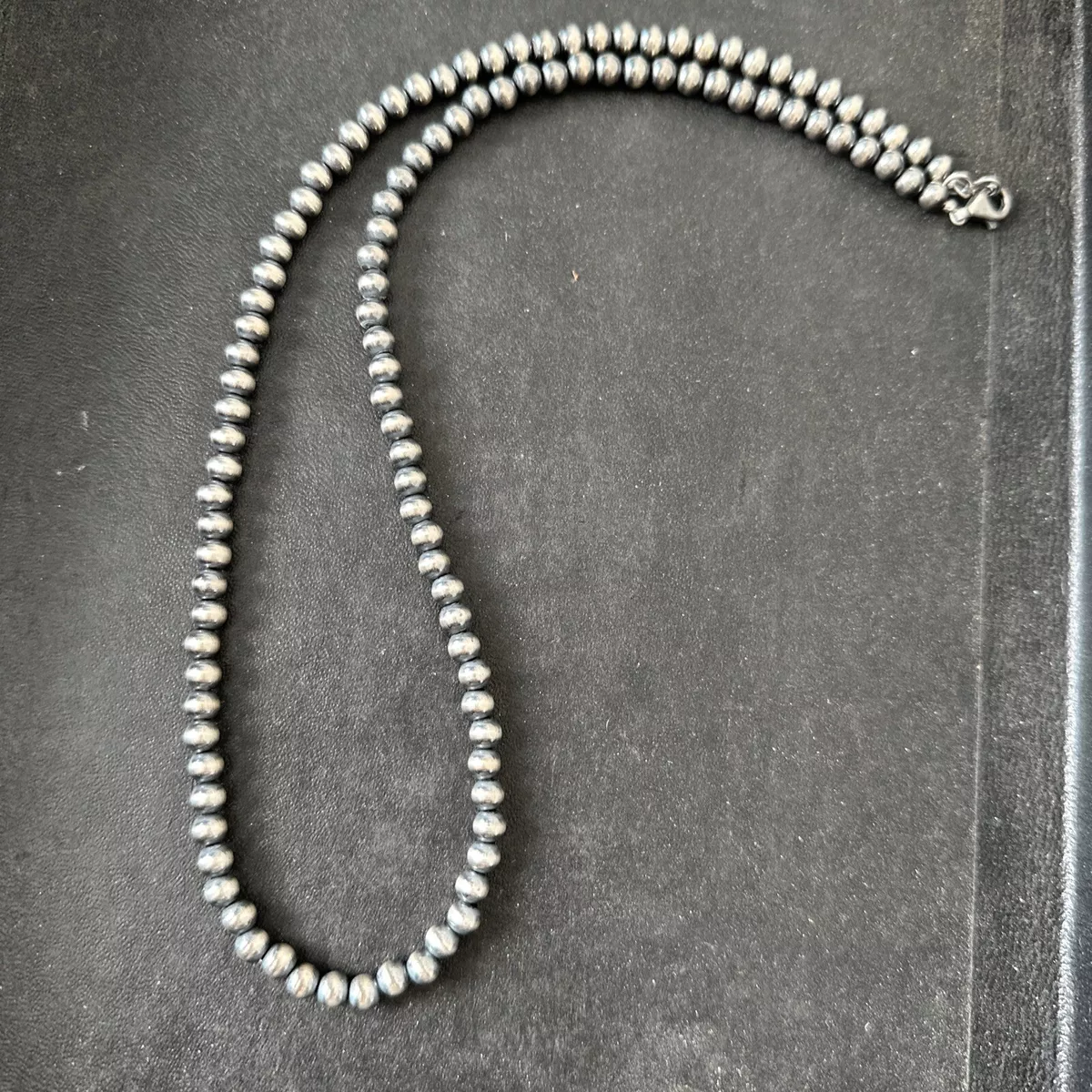 silver star jewelry- old town Scottsdale- Arizona- authentic jewelry-  southwest jewelry- turquoise jewelry- Multi-Color Navajo Pearl Necklace  040423- silver pearl necklace- pearl jewelry- Navajo pearls jewelry-  Arizona jewelry store- jewelry store ne