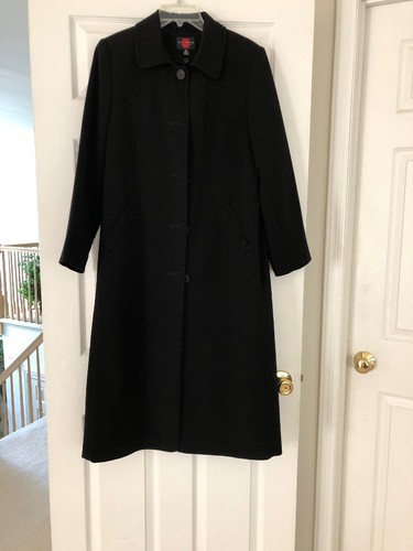 Gallery Long Trench Coat Womens Sz 6P 