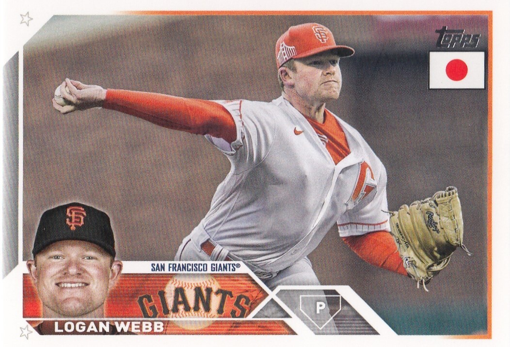 LOGAN WEBB TOPPS JAPAN BASE SAN FRANCISCO GIANTS #116 2023 23