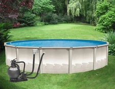 18' x 52" Above Ground Pool Package w/ Liner, Filter System, Skimmer  Espirit II