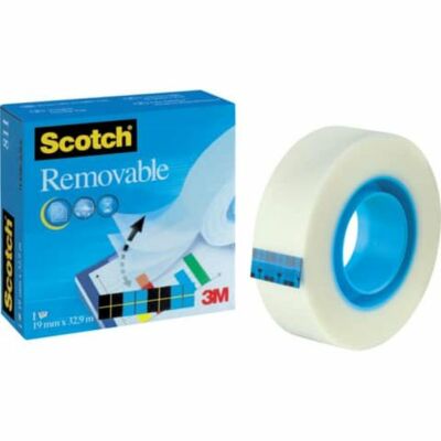 3M Scotch Klebefilm Magic 811 Klebeband wieder ablösbar, beschriftbar 19mm x 33m