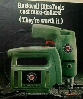 1971 Rockwell Ultra Tools Double Insulated Vintage Print Ad  