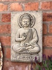 🇬🇧STONE GARDEN ZEN BUDDHA WALL PLAQUE SERENE MEDITATION / HANGING ORNAMENT🙏🌿