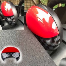 DREHZAHLMESSER COVER ROT KARO passt für MINI COOPER R55 R56 R57 R58 R59 R60