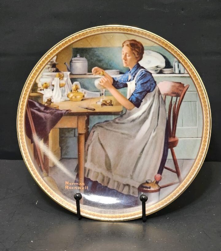 Vtg. 80's Norman Rockwell Collectors Plate 