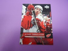 2006-07 Upper Deck Hockey Mikael Samuelsson Red Wings #69 Auto