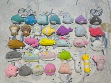 New Super Cute Fluffy Yell Mocomoco Sea Aquarium Creatures Plush Keychain 6/8cm