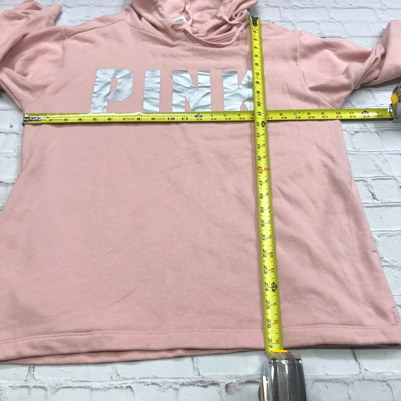 UNDERCOVER Felpa con cappuccio donna ROSA Victoria's Secret taglia media B189 18C