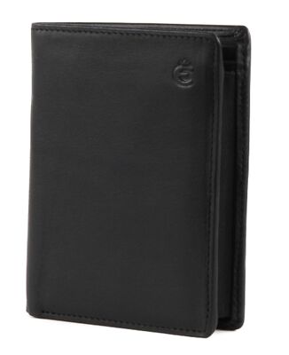 Esquire Logo Leather Wallet M Geldbörse Black schwarz Neu