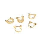 Hoop Earrings Ear Stud Ear Steel Barbell CZ Tragus Cartilage Helix Lobe Pierci ~