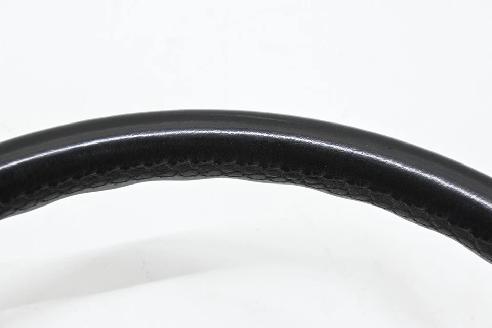 ⭐ Volante básico de cuero negro fabricante original de fábrica 95-03 BMW Serie E38 5/7 Foto 4 de 4