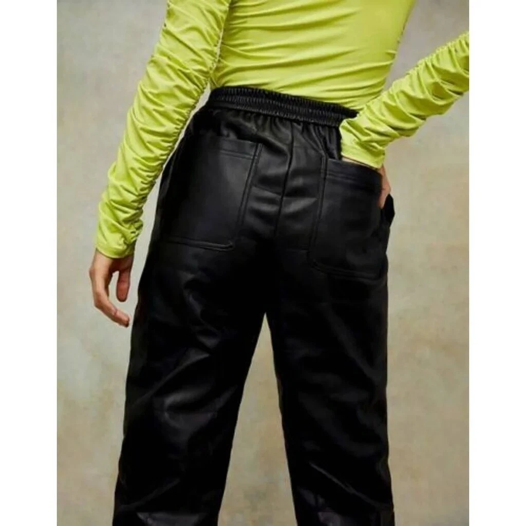 Topshop sales leather joggers
