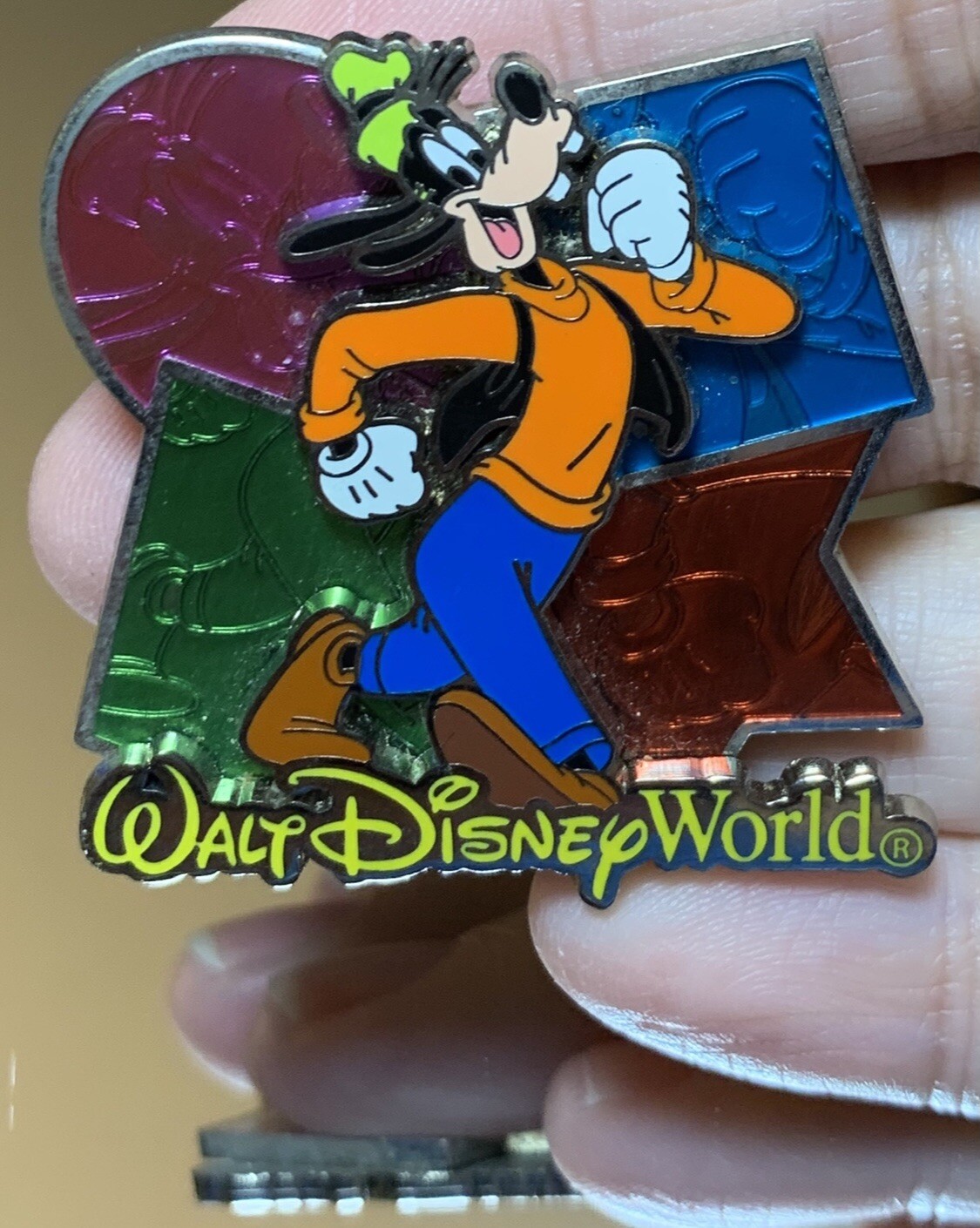 Goofy Disney ‘Walt Disney World’ Color Sketch Tiles Pin - Tie Tack 2006