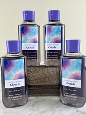 Bath & Body Works Cotton Candy Clouds Shower Gel Set of 4 Bottles