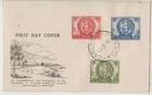 Stamps 1946 Australia Mitchell set of 3 on Miller Brothers specific cachet FDC