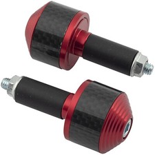 Set Bilancieri Contrappesi Stabilizzatori Manubrio Moto Scooter Alluminio Rosso