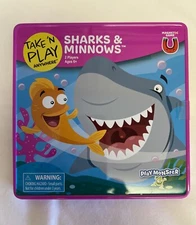 Take 'N Play SHARKS & MINNOW - Portable Magnetic Travel Car Game Play Monster