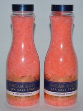 2 BATH  BODY WORKS A THOUSAND WISHES DREAM BATH SEA SALT SOAK FIZZ 14.5 OZ LOT