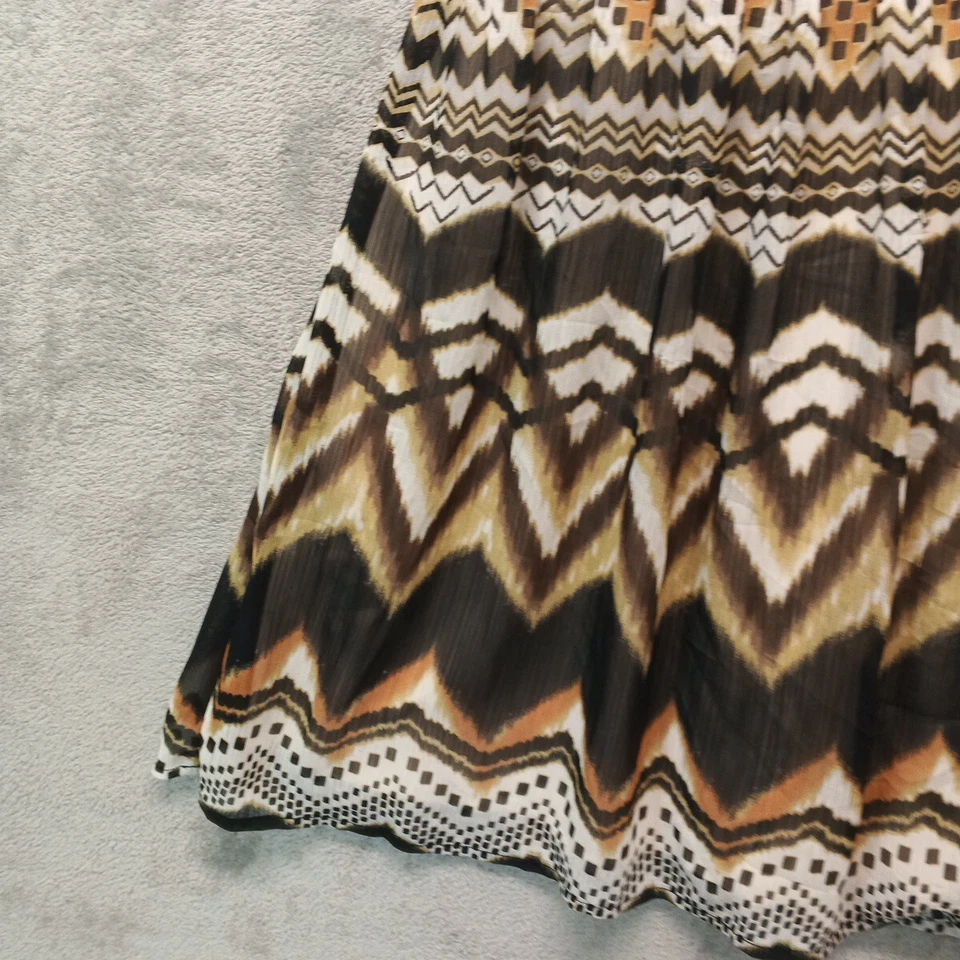 TRIXXI Mini Dress Size 7 Junior Women Abstract Spaghetti Zipper Closure - Image 4 of 4