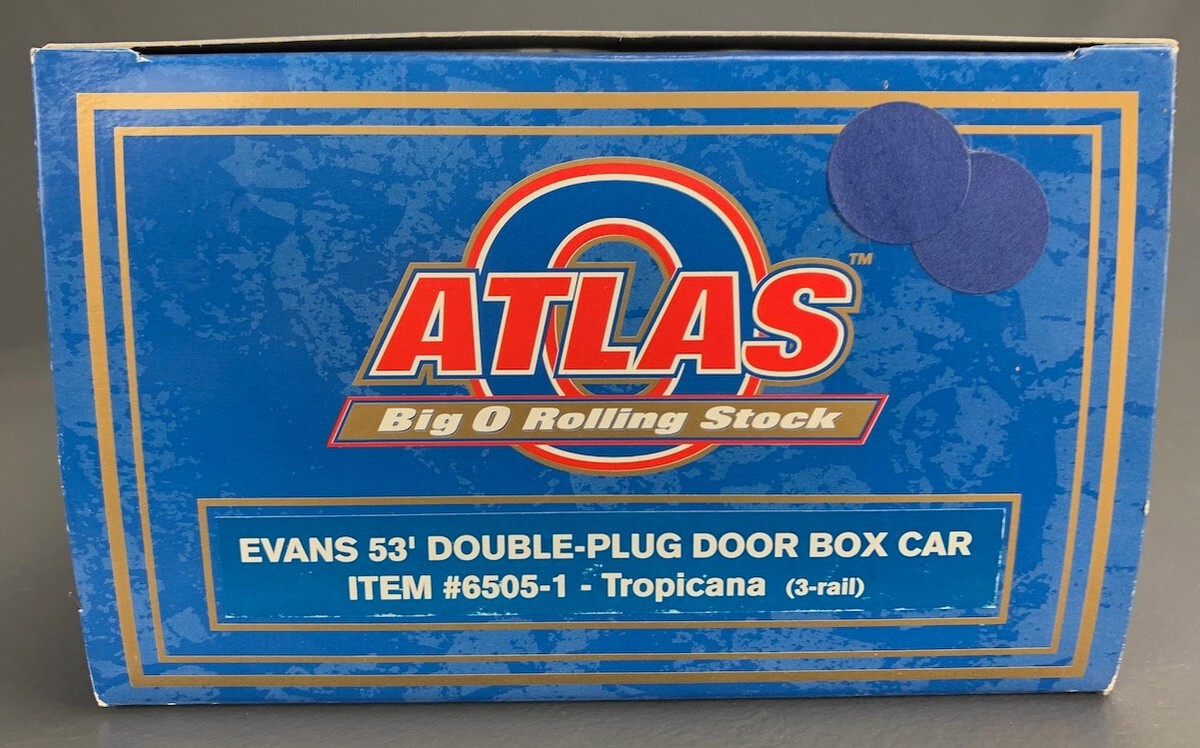 Atlas O 6505-1 Evans 53' Double-Plug Door Boxcar Tropicana 3-Rail