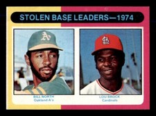1975 Topps Baseball #309 Stolen Base Leaders Brock EX *d7