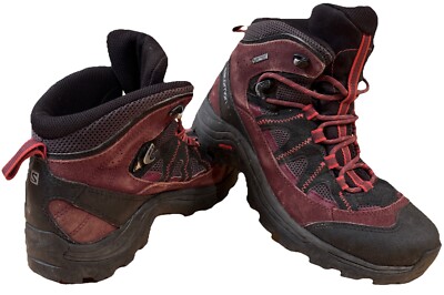 Salomon Women's 6 Authentic Ltr GTX Phantom Fudge Mineral Red Hiking Boots  