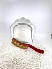Vintage cleaning kit Soviet cleaning set Wooden sweeping brush and metal dustpan