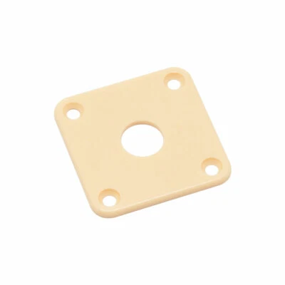 Hosco Les Paul Jack Plate Gibson Square Style (Ivory)