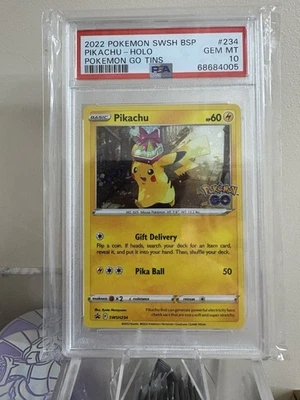 Pikachu SWSH234 PSA 10 SWSH: Sword & Shield Promo Cards Holo LOW