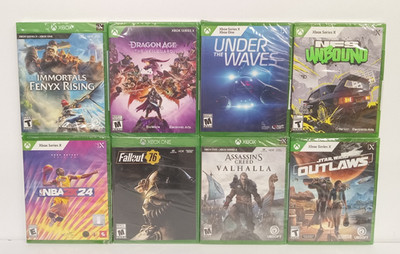 Lot of 8 New & Sealed Microsoft Xbox One / Series Games -Fallout, Star Wars, NBA