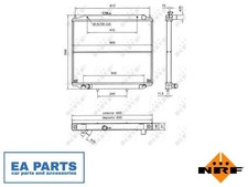 Radiator, engine cooling for NISSAN MISTRAL NRF 52238