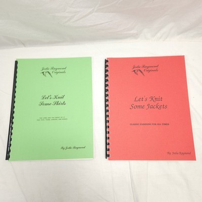 Jodie Raymond Originals Knitting Books Let's Knit Some Skirts & Jackets Lot of 2