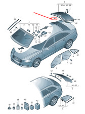 Lunette arrière Audi A6