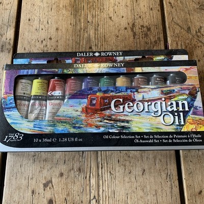 Daler Rowney Georgian Oil Studio Set 10 x 38 ml Tuben