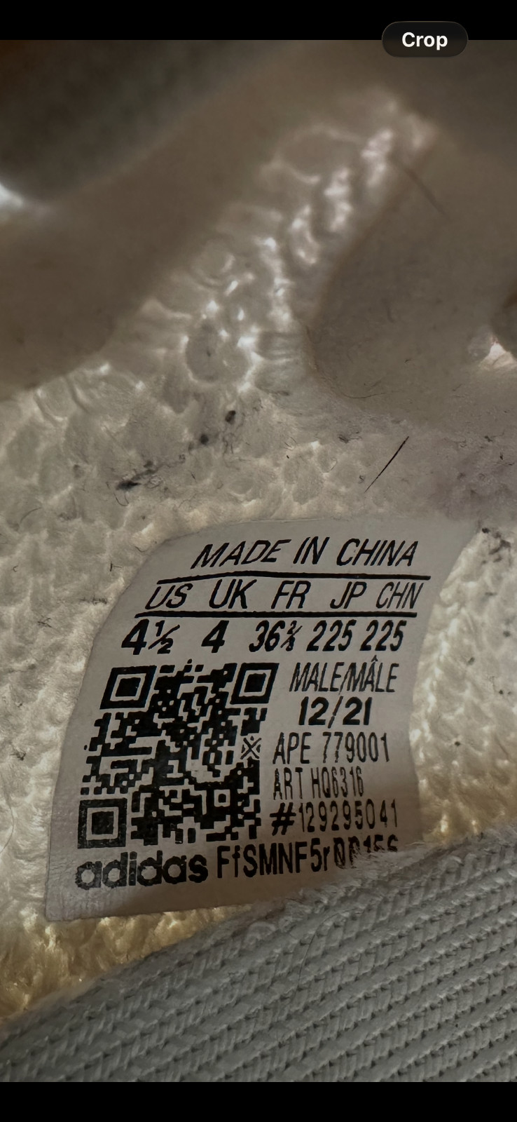 Adidas Yeezy Boost 350 V2 'Bone' Pure Oat Sneakers Shoes HQ6316 Size 4.5 thumbnail 9