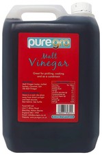 Puregro Malt Vinegar 5L British Traditional Fish Chips Condiment