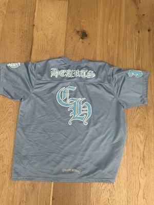 Chrome Hearts Jersey Mesh LARGE “ICE BLUE” Stadium Football short