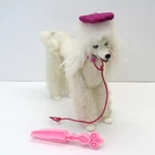 Vintage 1984 Mattel Barbie # 7928 Prince Poodle Dog  With Accessories Hat Leash